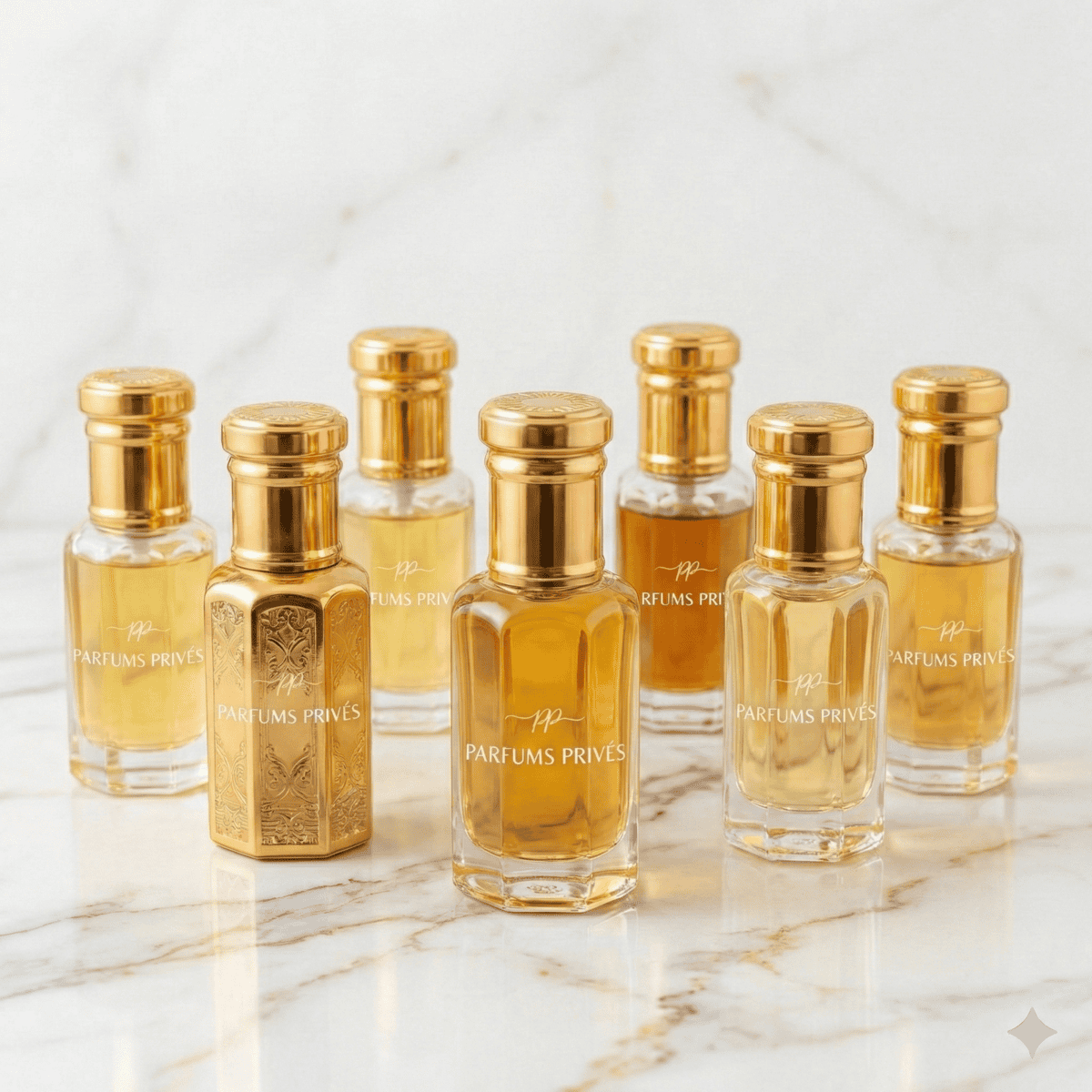 flacons d'huile parfumée